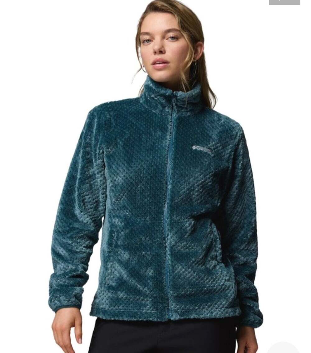 Columbia Women’s Fireside Sherpa Fleece - Plush Cozy Teal Jewel Tone - Size Med
